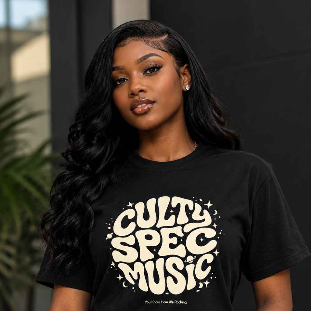 Culty Spec Music Classic Black Tee (Women's)